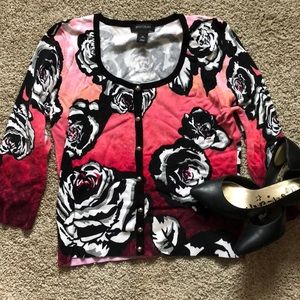 WH/BMW Rose Ombre Cardigan